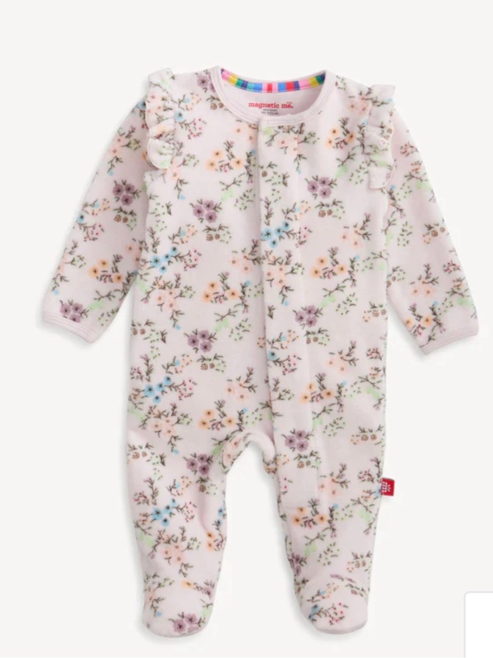 Magnetic Velour Footie- Emily by Magnetic Me 18-24 months